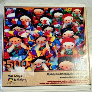 Rare Mexican Puzzle- Munecas Artesanales de Trapo